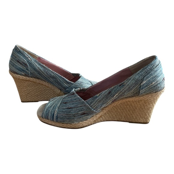 Toms Blue Espadrilles Casual Comfort - Picture 2 of 4